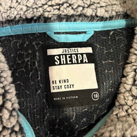 Justice Fleece Jacket with Blue Accents - Picture 4 of 4